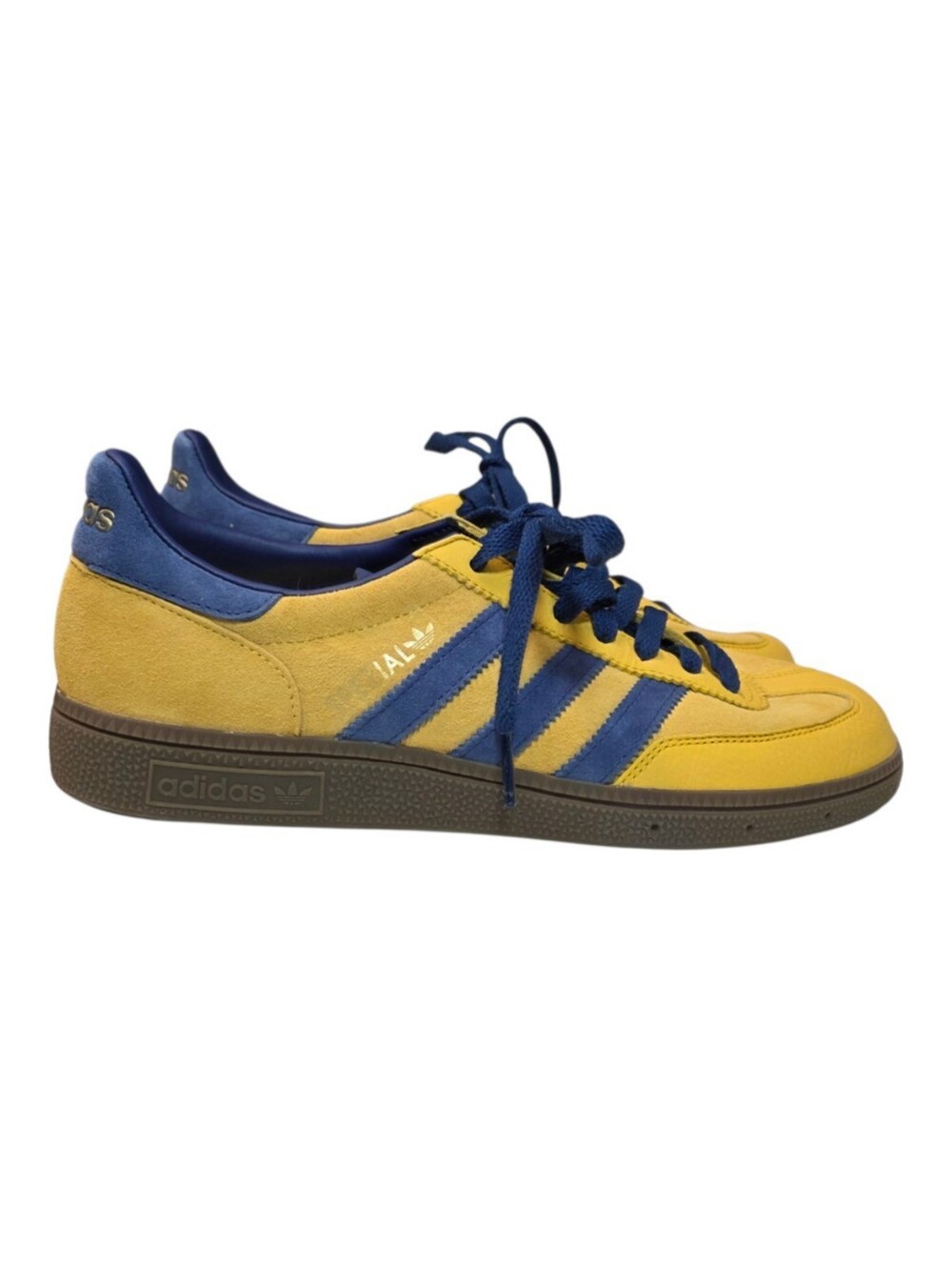adidas Handball Spezial Wonder Glow Blue Yellow Sneakers Trainers Mens Size 8.5